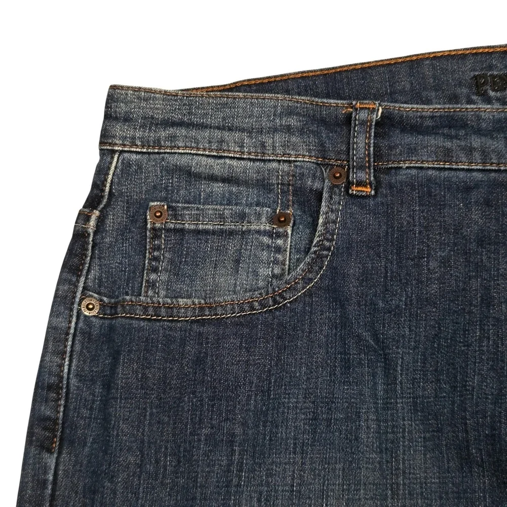 Pendleton Jeans Mens 38x30 Excellent Fading Blue Dark Wash Straight Leg Denim